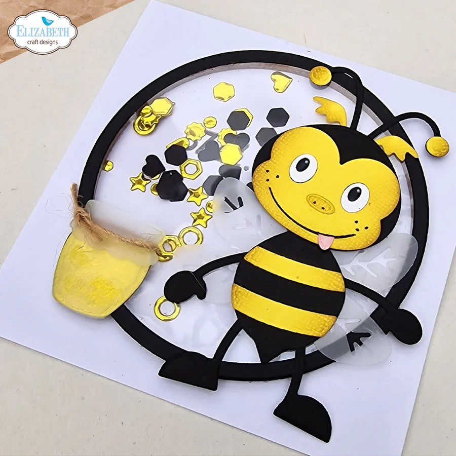 Elizabeth Craft Designs Juego de troqueles de metal de abeja